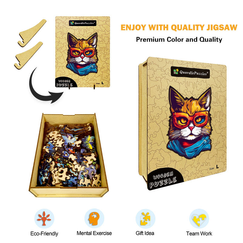 🔥Ostatni dzień 88% zniżki - kot w okularach przeciwsłonecznych