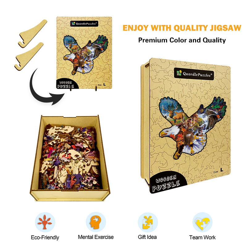 Drewniana układanka orle przygody w dżungli