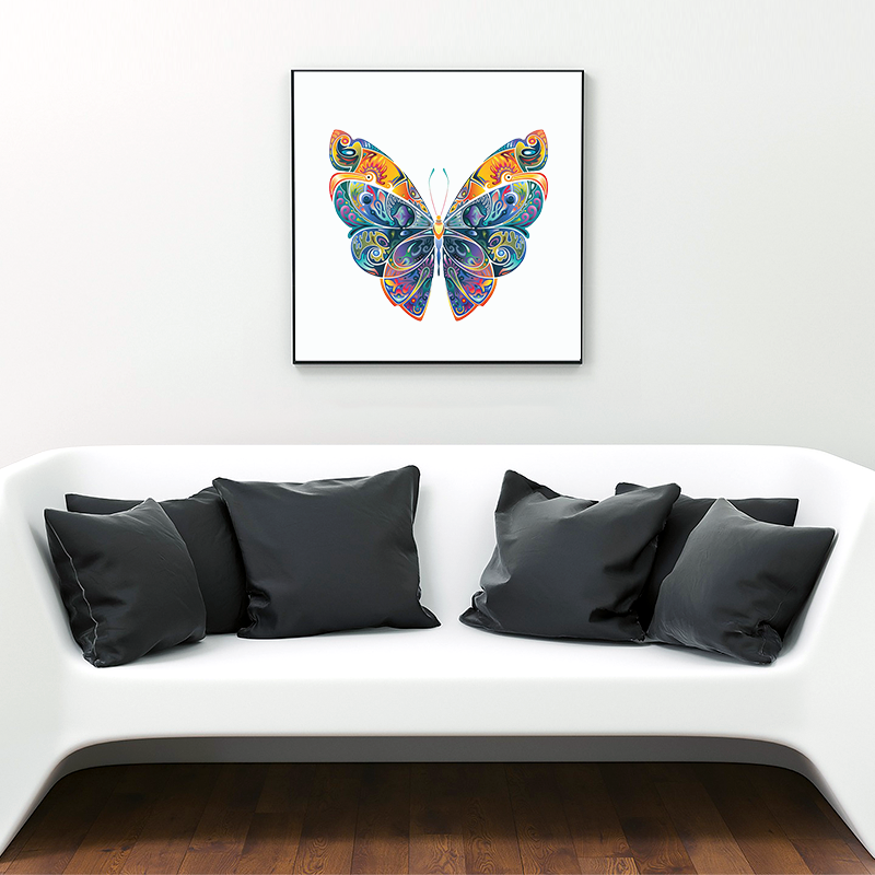 Drewniana układanka piękny motyl