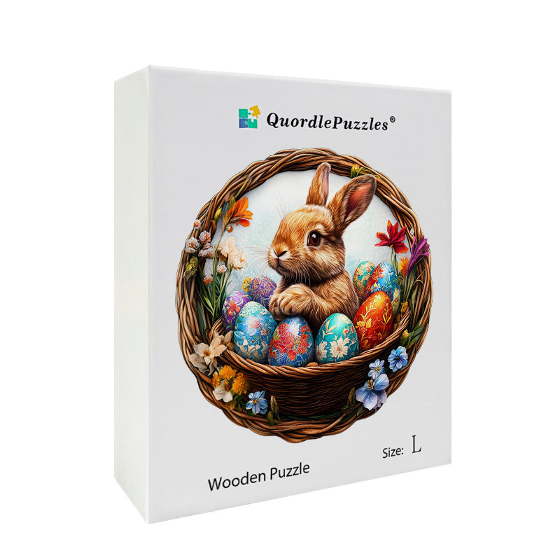 3D puchaty królik drewniana układanka