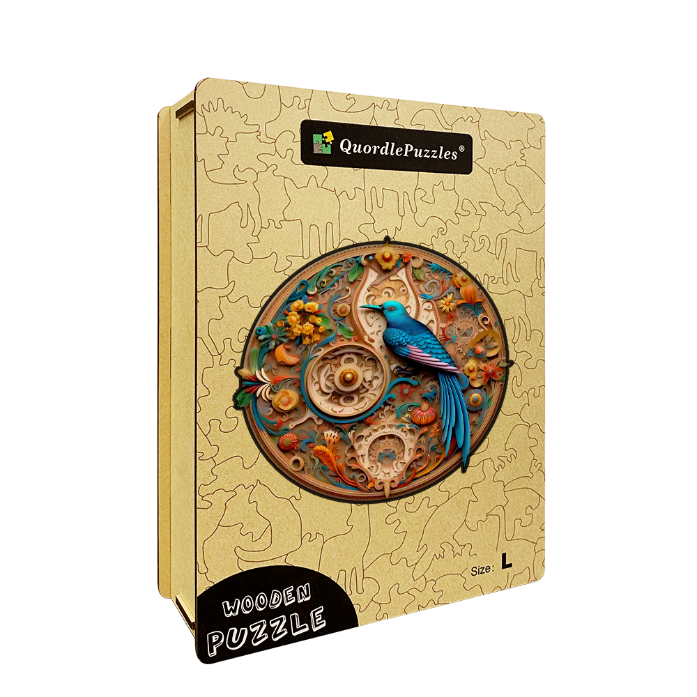 🔥 Ostatni dzień 85% zniżki na drewniane puzzle z kwiatami i ptakami