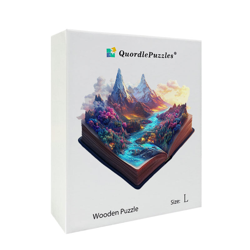 3D puzzle drewniane książki magicznej góry