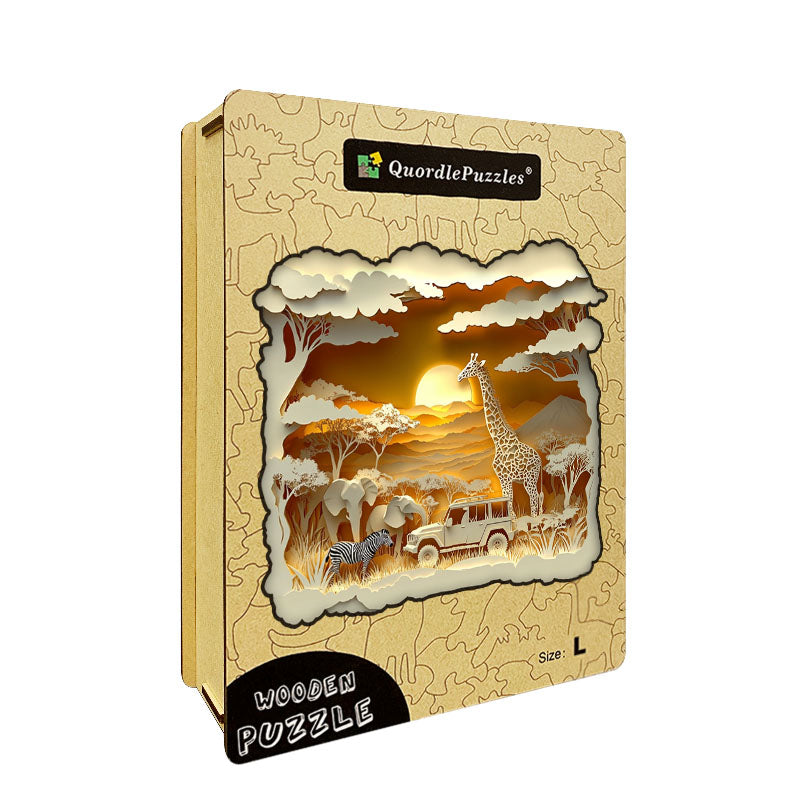 3D puzzle drewniane afrykańskiego safari
