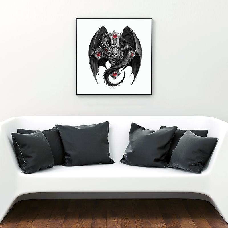 🔥Ostatni dzień 90% zniżki na drewnianą układankę Black Dragon Devil