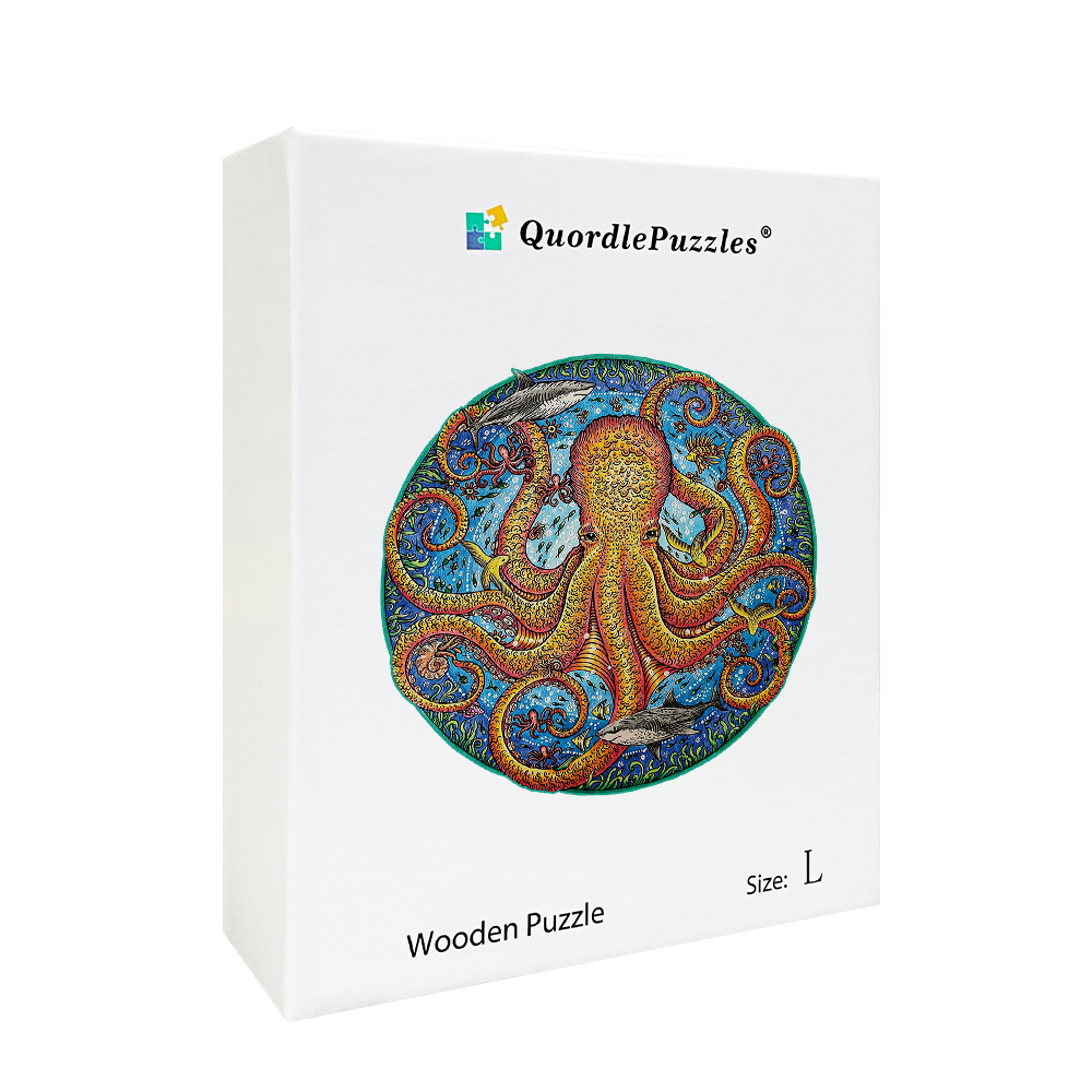 Drewniana układanka gigantyczna ośmiornica