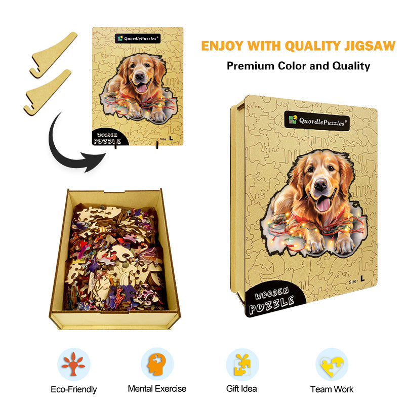 🔥Ostatni dzień 85% Golden Retriever Drewniana układanka