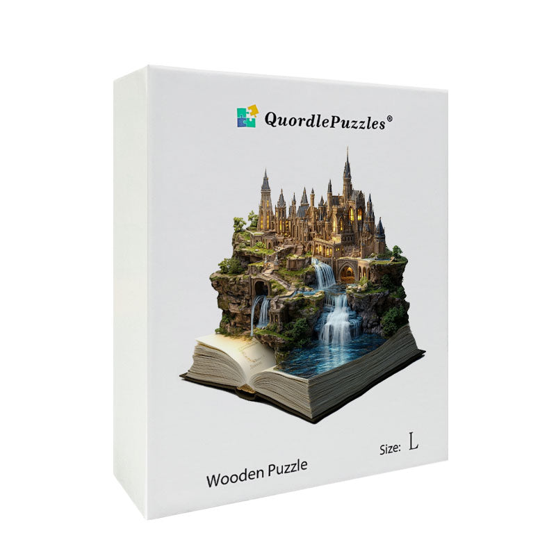 3D puzzle drewniane gotyckiego zamku
