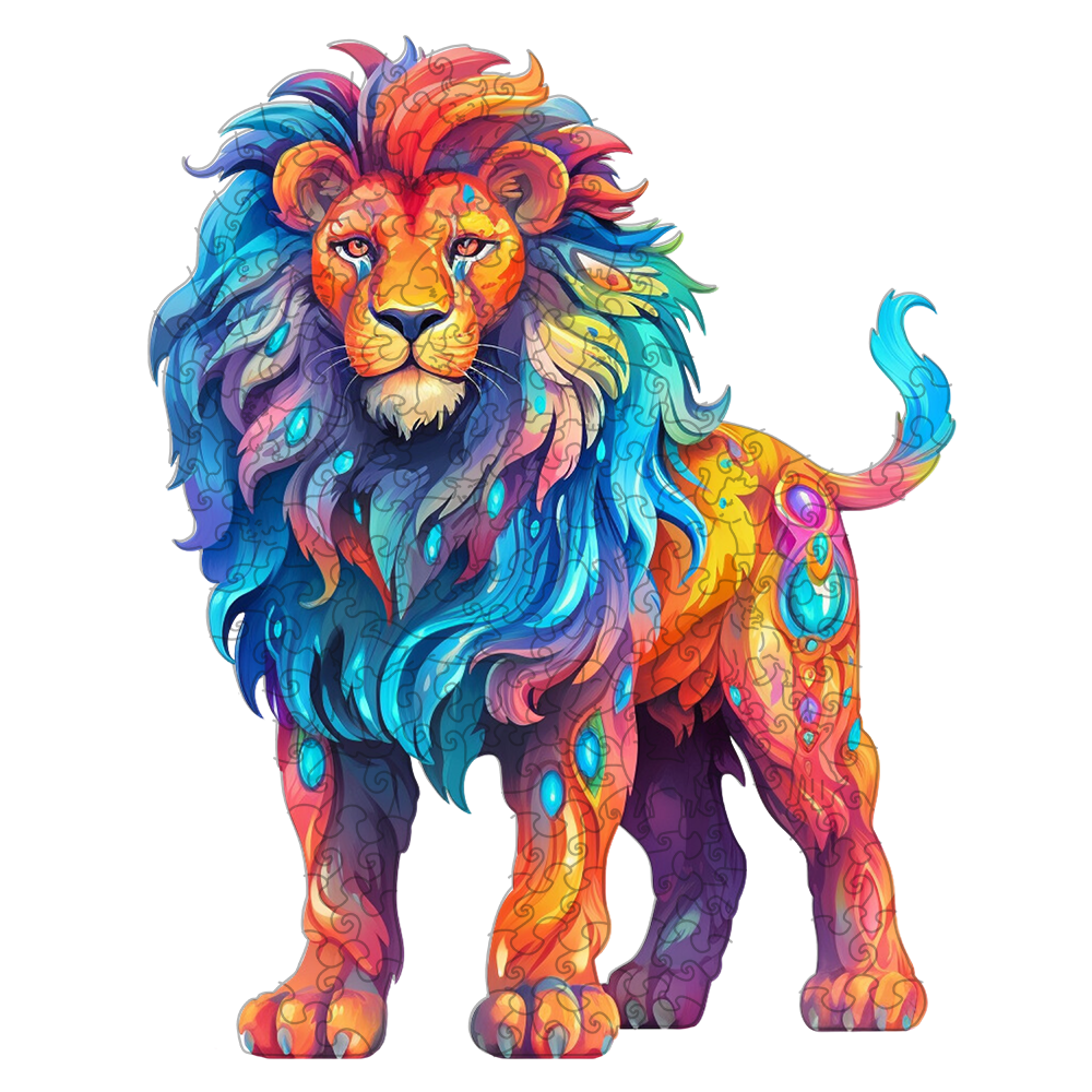 🔥Ostatni dzień 90% zniżki na kolorową układankę z lwem