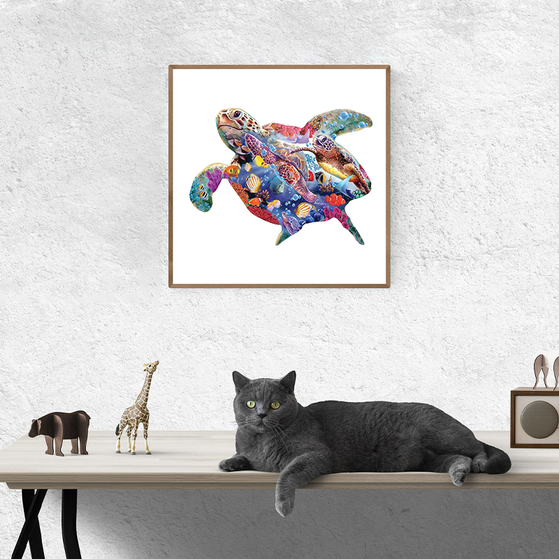 🔥Ostatni dzień 84% zniżki na starożytne puzzle z żółwiami morskimi