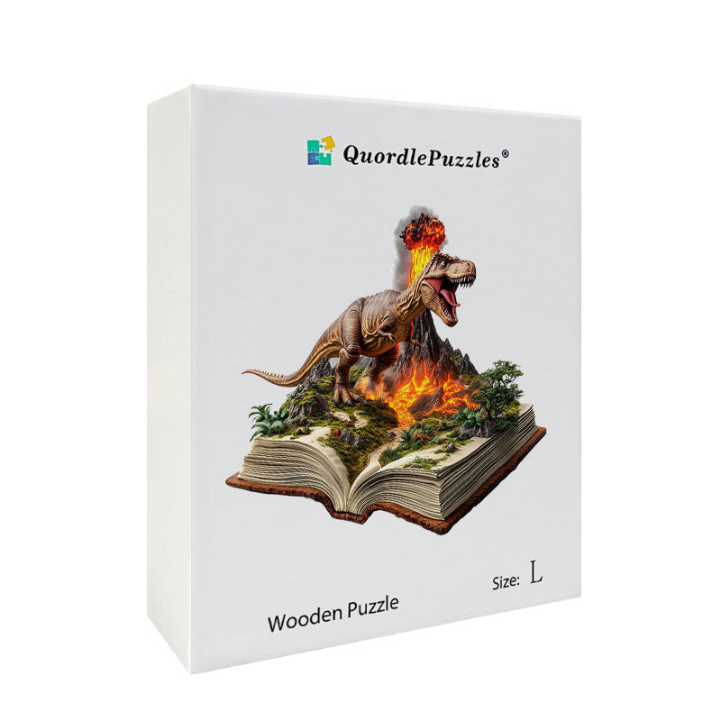 3D puzzle drewniane jurajskiego wulkanu