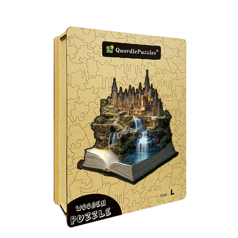3D puzzle drewniane gotyckiego zamku