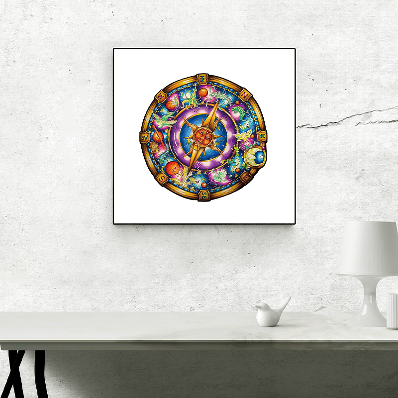 Drewniany kompas łamigłówkowy