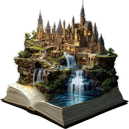 3D puzzle drewniane gotyckiego zamku