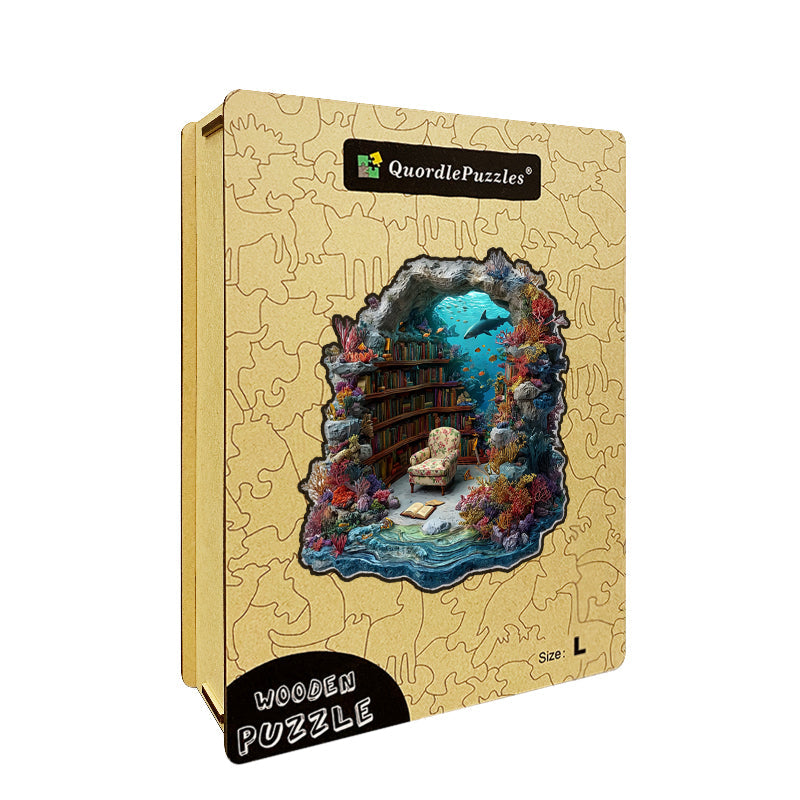 Puzzle in legno Biblioteca subacquea
