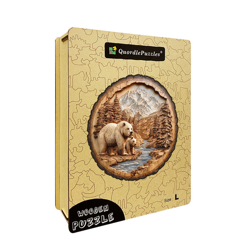 Puzzle in legno Orso della foresta