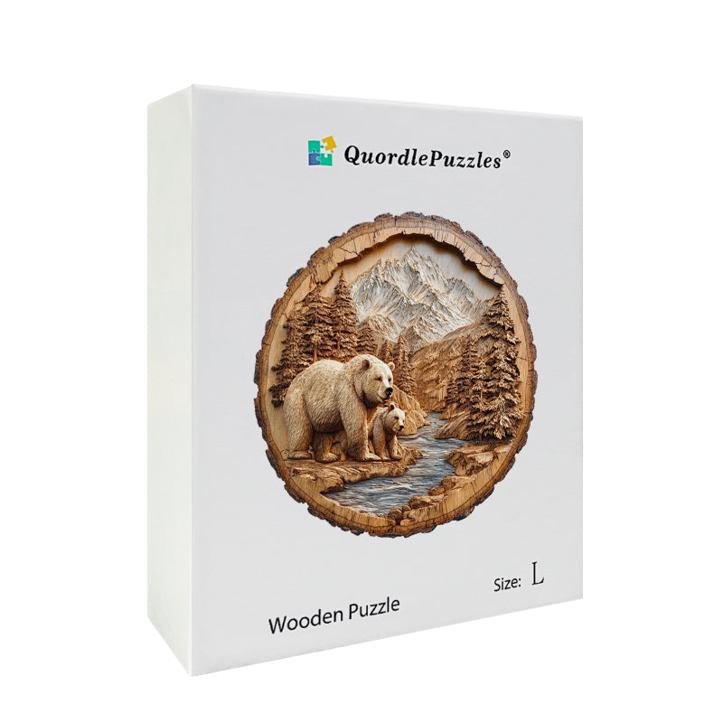 Puzzle in legno Orso della foresta
