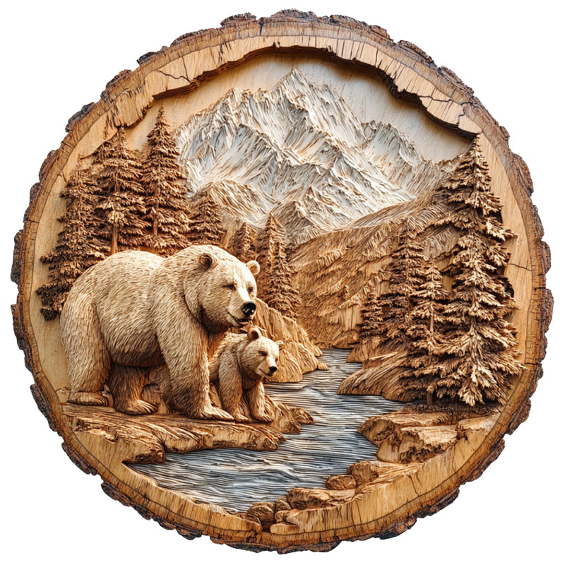 Puzzle in legno Orso della foresta
