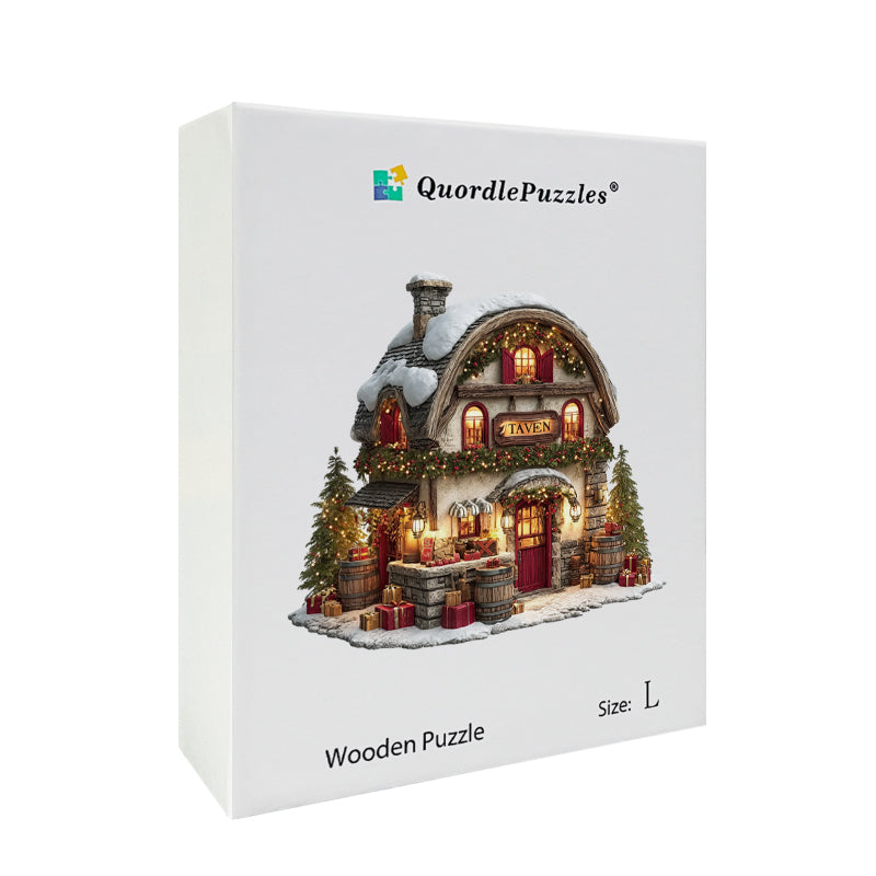 Puzzle in legno Taverna di Natale