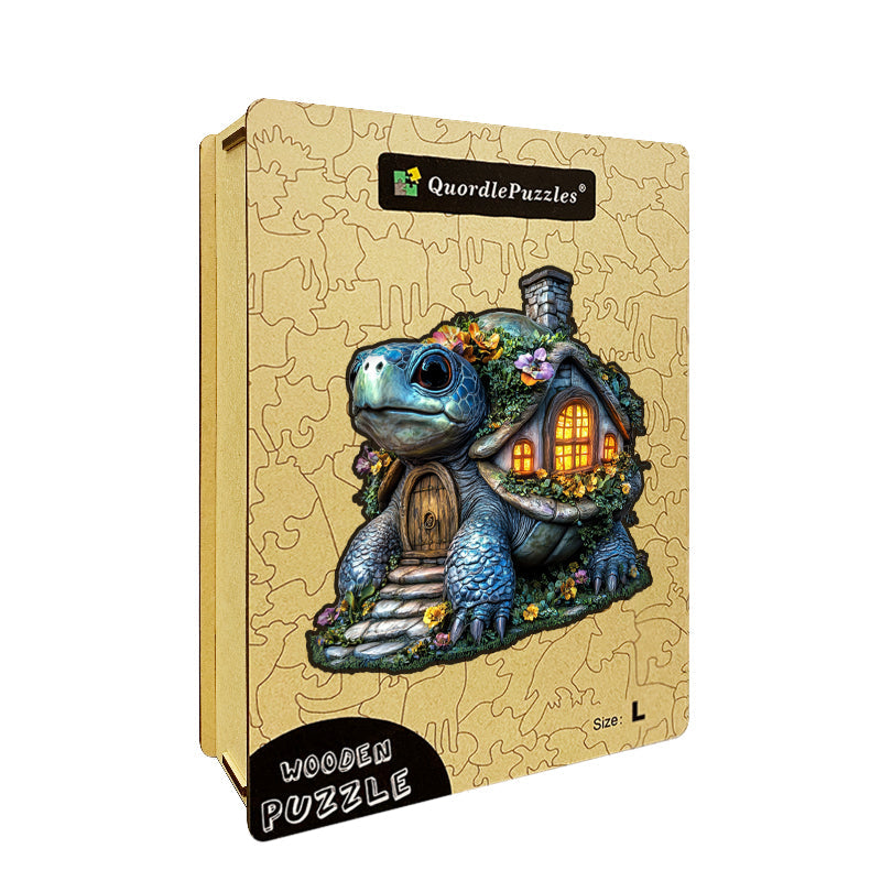 Puzzle in legno "Tartaruga gigante cammello"