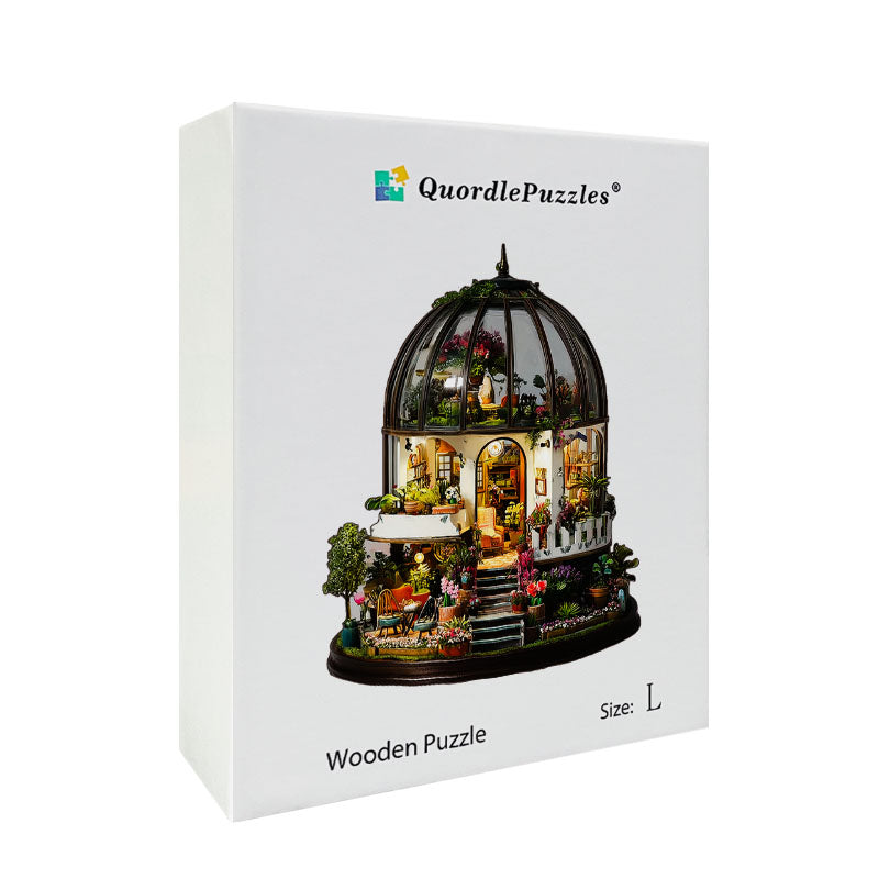 Botaniczny Dom Drewniane Puzzle