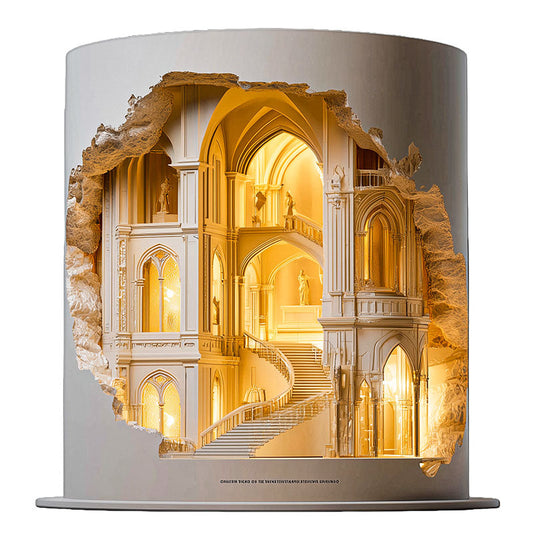 Gotycka Katedra Drewniane Puzzle