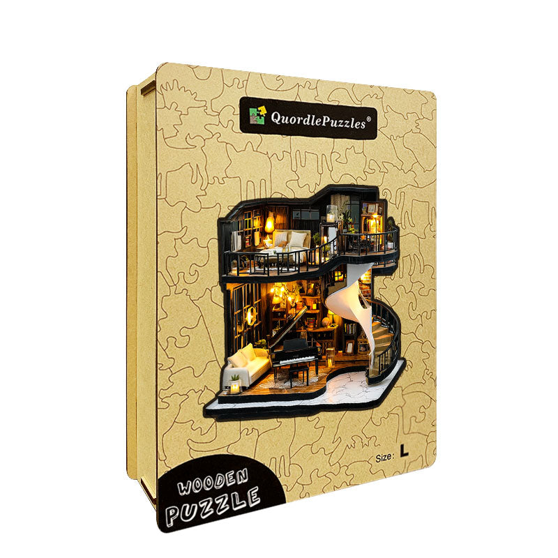 Muzyczny Loft Drewniane Puzzle