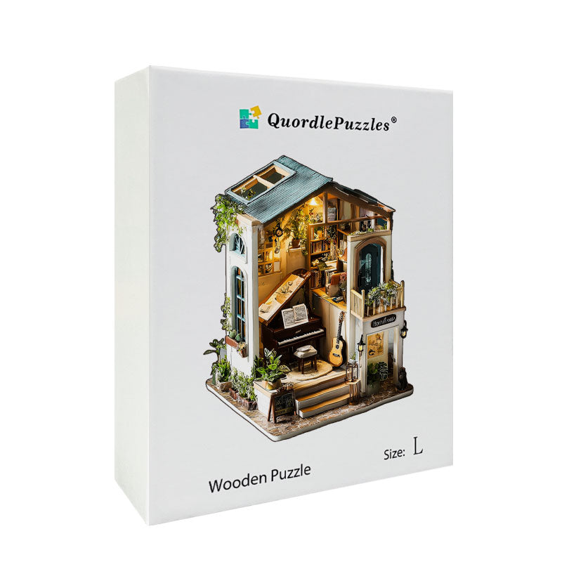 Muzyczne Studio Drewniane Puzzle