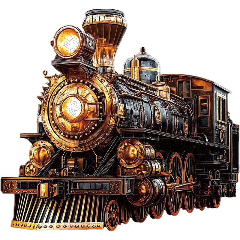 3D Drewniane Puzzle Parowóz