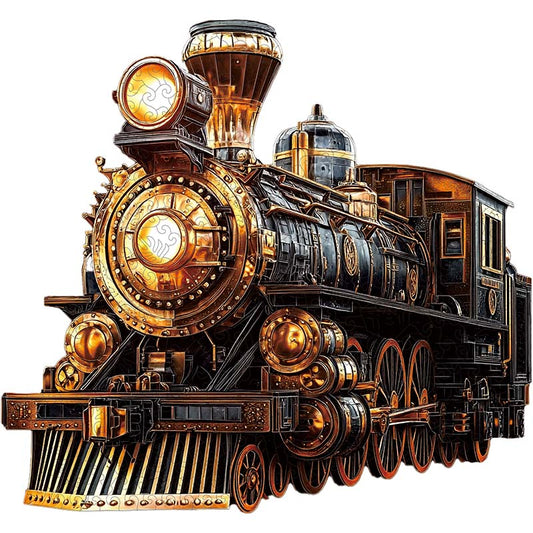 3D Drewniane Puzzle Parowóz