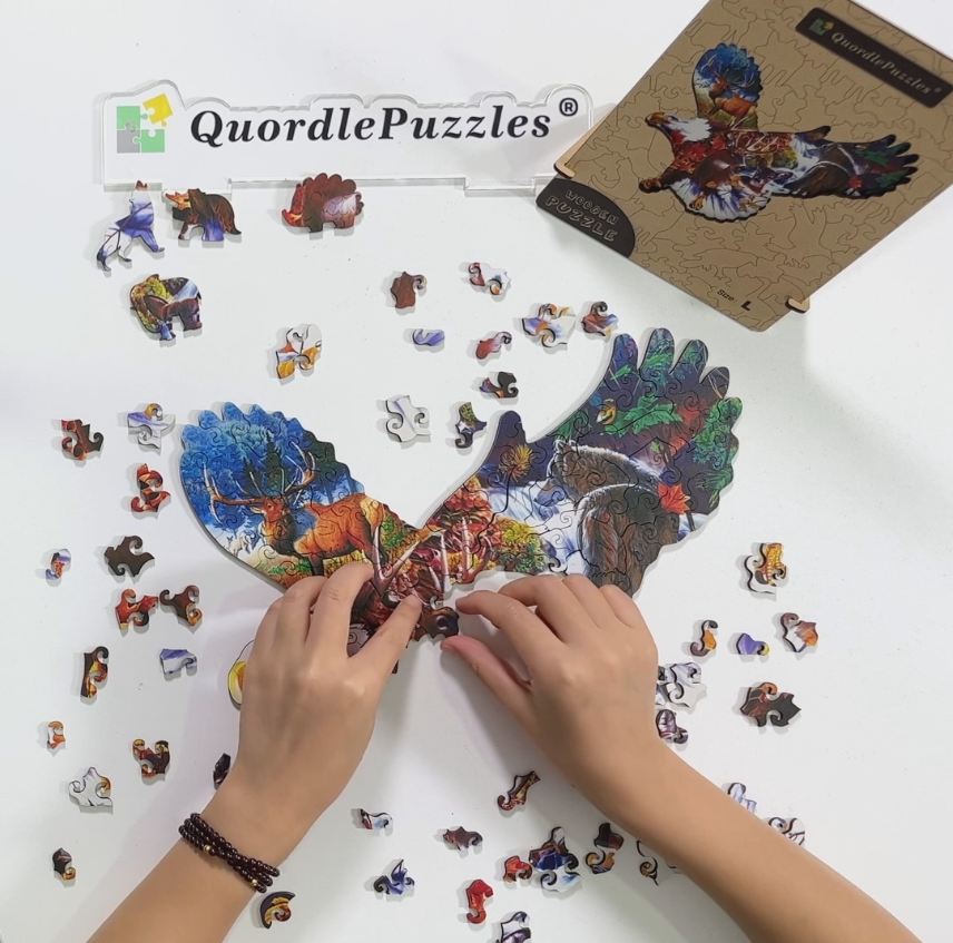 Drewniana układanka orle przygody w dżungli