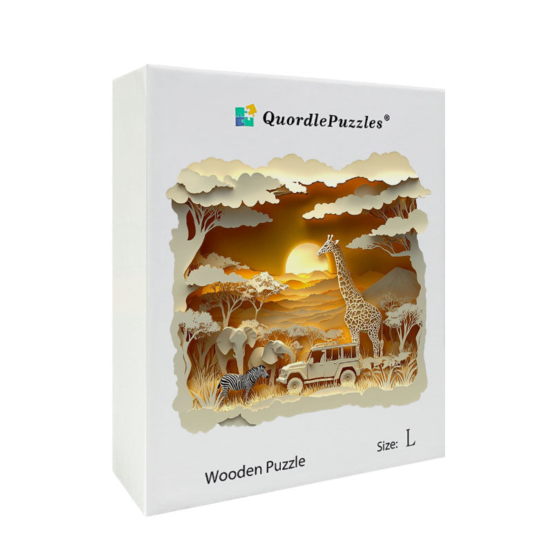 3D puzzle drewniane afrykańskiego safari
