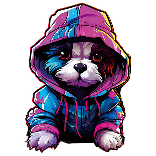 Drewniana układanka autorstwa hooded dog
