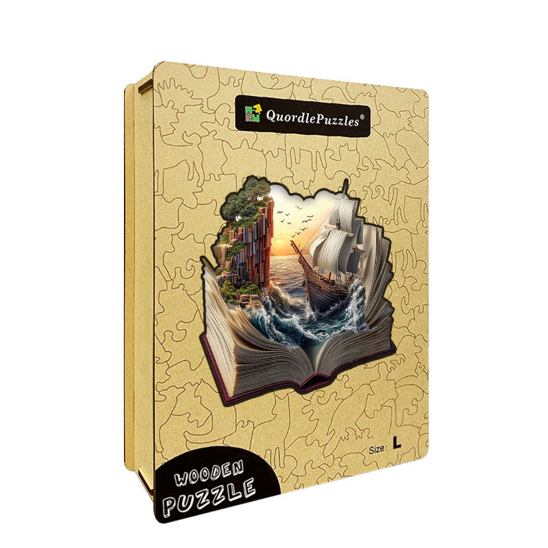 3D puzzle drewniane przygody starożytnego statku