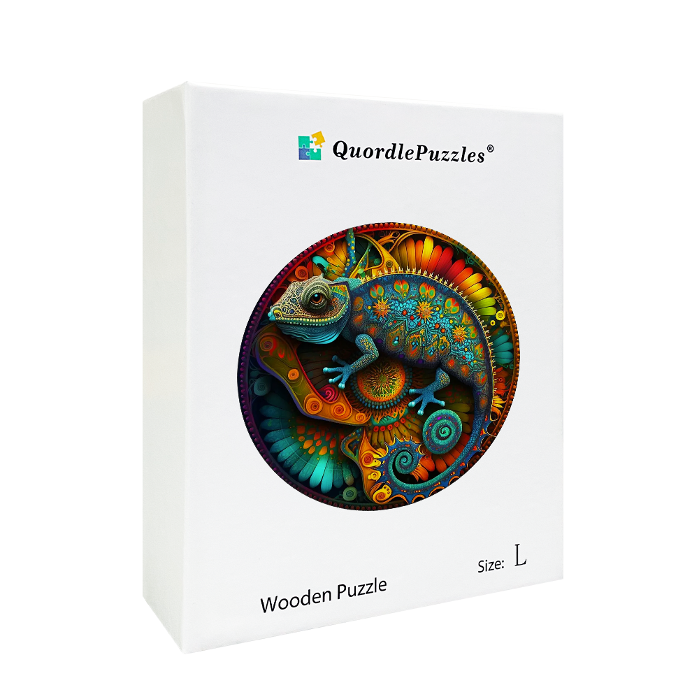 🔥Ostatni dzień 85% Chameleon Mandala Drewniana układanka