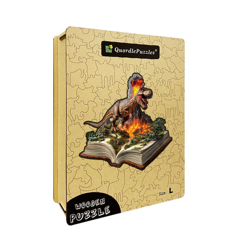 3D puzzle drewniane jurajskiego wulkanu