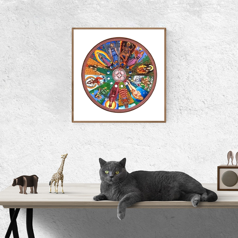 Drewniana Bogini Układanki