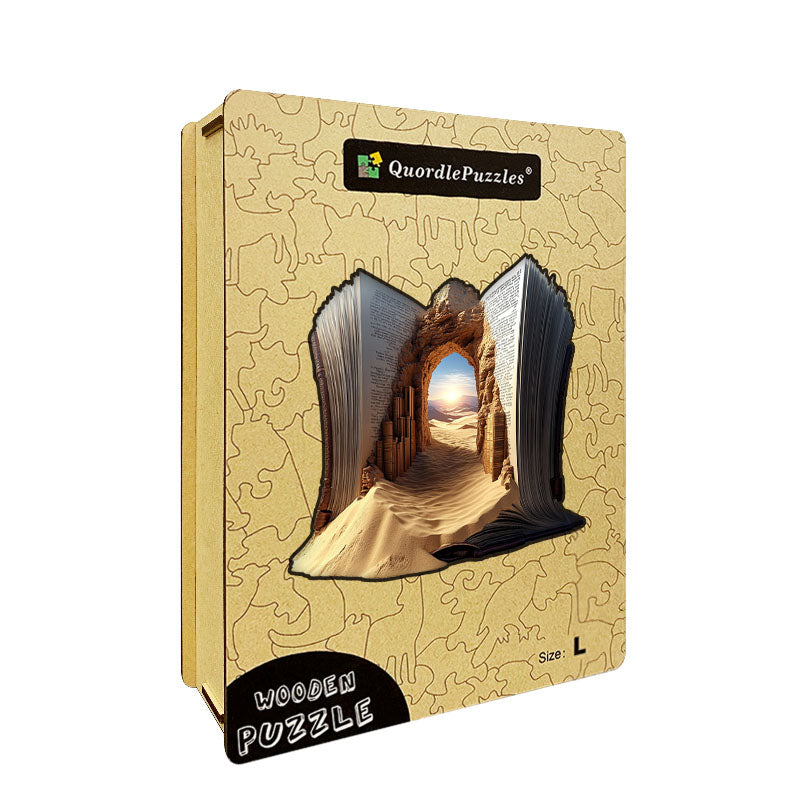 3D puzzle drewniane bramy pustynnej
