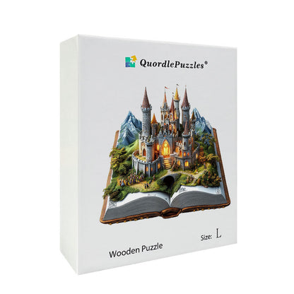 3D puzzle drewniane zamku zaklętego
