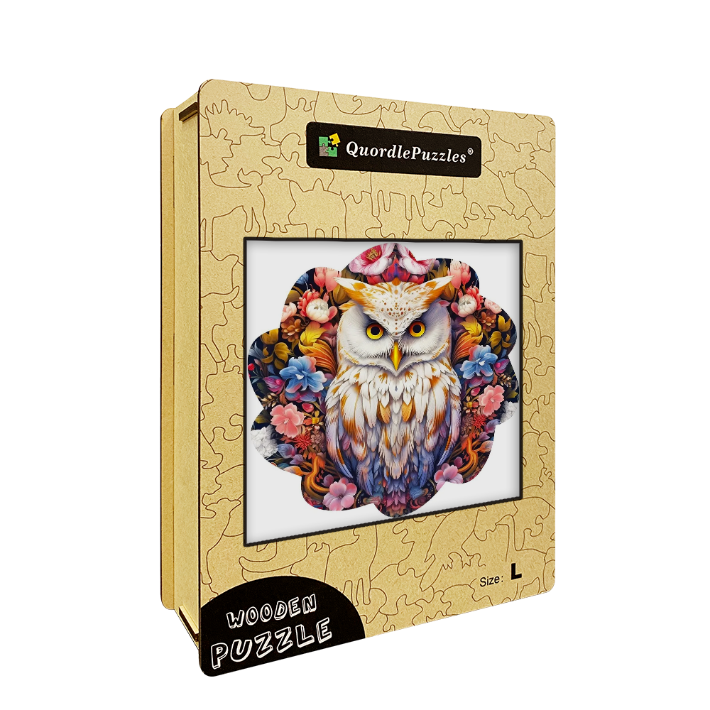 🔥Ostatni dzień 86% - drewniane puzzle z małą śliczną sową