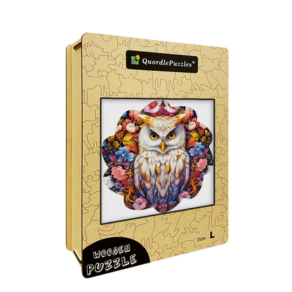 🔥Ostatni dzień 86% - drewniane puzzle z małą śliczną sową