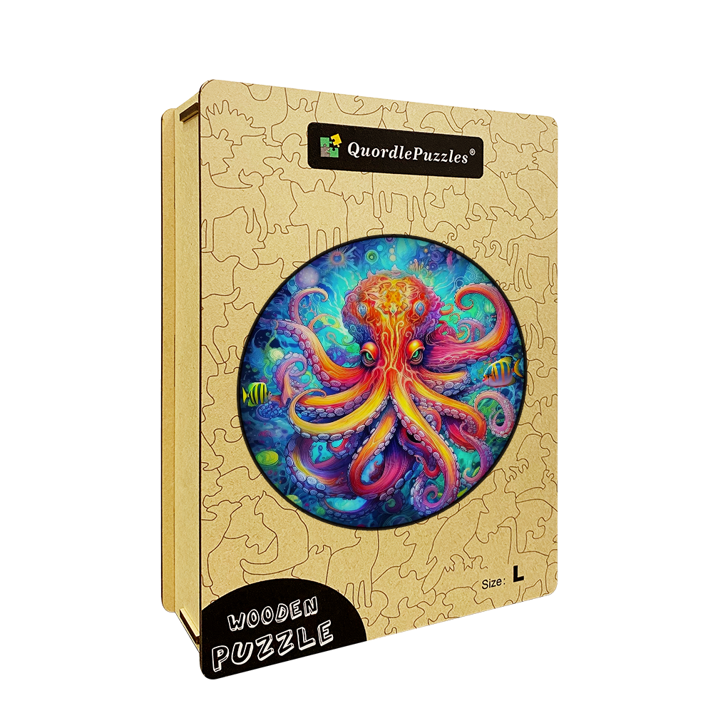 🔥Ostatni dzień 85% zniżki na drewniane puzzle ośmiornicy