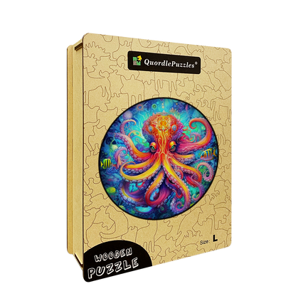 🔥Ostatni dzień 85% zniżki na drewniane puzzle ośmiornicy
