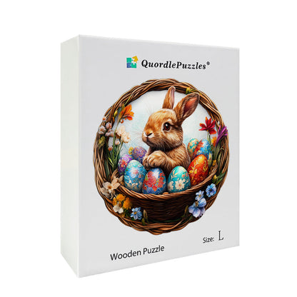 3D puchaty królik drewniana układanka