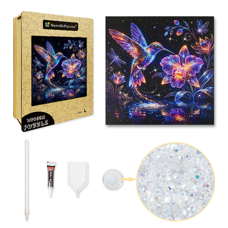 Celestial Hummingbird Glow – Kristallutgåva