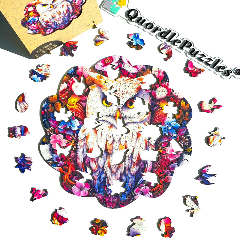 🔥Ostatni dzień 86% - drewniane puzzle z małą śliczną sową