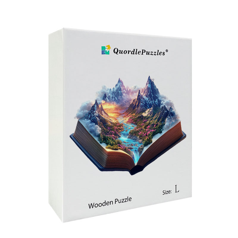 3D puzzle drewniane majestatycznych gór