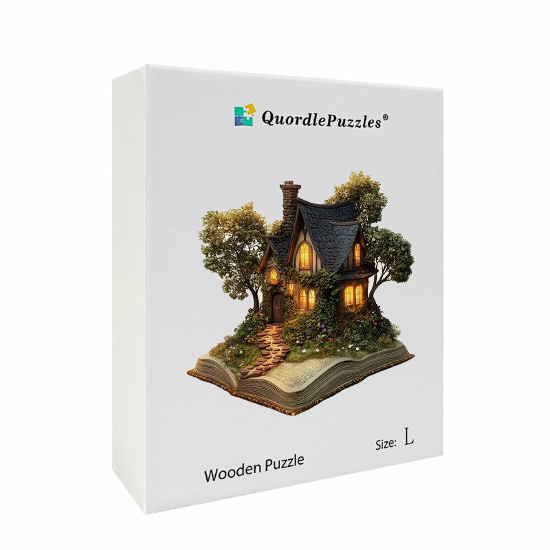 3D Przytulna Chatka Drewniana Układanka