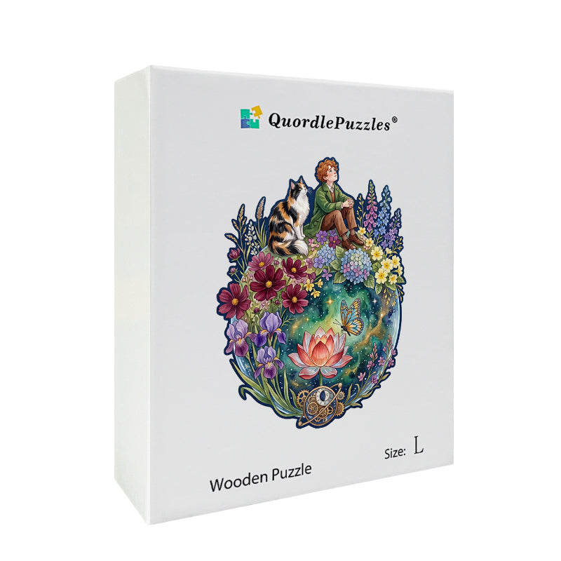 Marzycielka & Magiczny Kot – Drewniane Puzzle