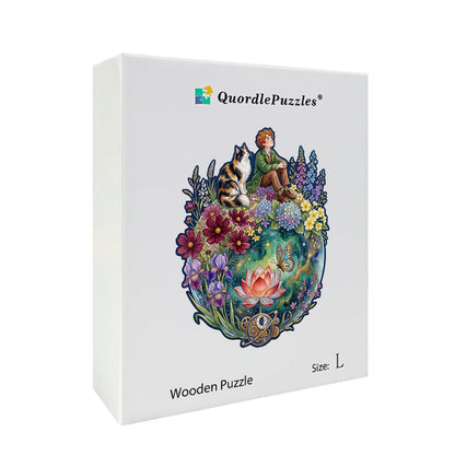 Marzycielka & Magiczny Kot – Drewniane Puzzle