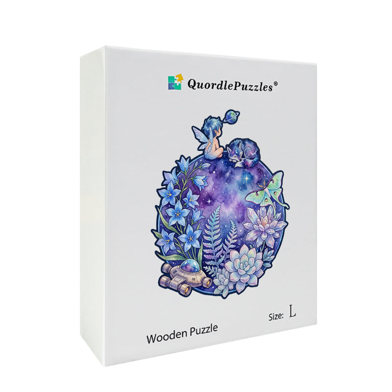 Galaktyczny Figlarny Kosmiczny Odkrywca – Drewniane Puzzle